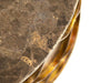 Zentique - Casey Brown / Gold Leaf 31'' Wide Round Coffee Table (Set of 2) - LI-SH15-18-149 - GreatFurnitureDeal