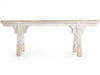 Zentique - Story Distressed Off-White Accent Bench - LI-SH17-002-W - GreatFurnitureDeal