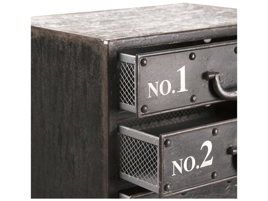 Zentique - Andre Antique Black File Cabinet - PC026 - GreatFurnitureDeal