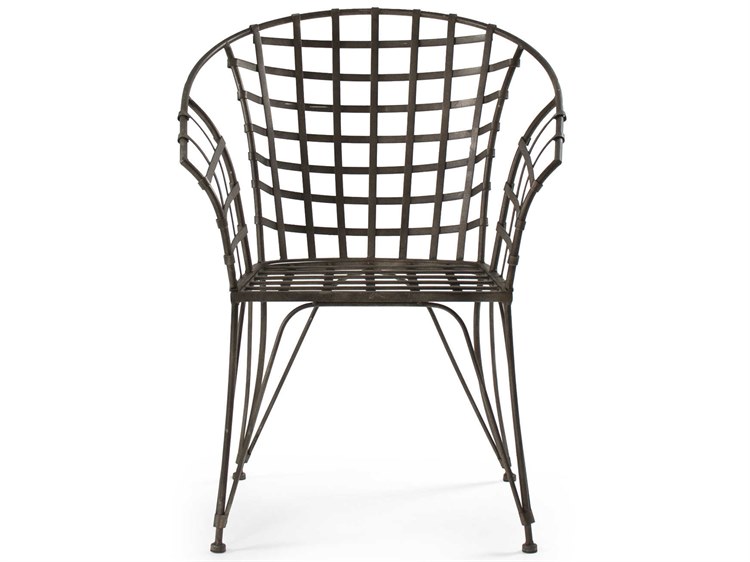 Zentique - Dark Bronze Arm Dining Chair - SET OF 2 - PC067 - GreatFurnitureDeal