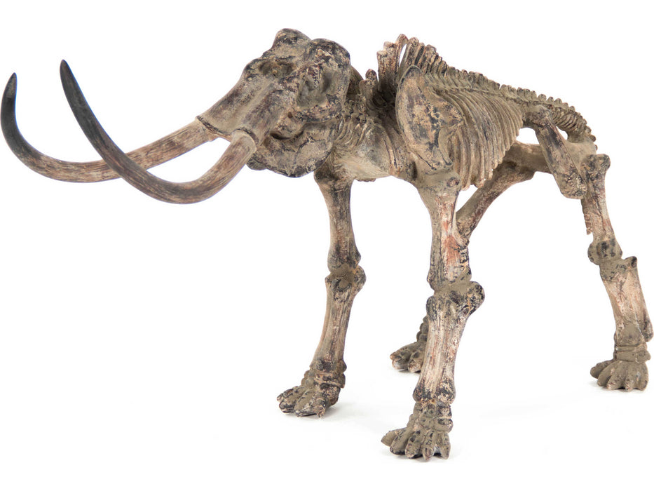 Zentique - Distressed Brown Grey Mammoth Skeleton Sculpture - SHI012 - GreatFurnitureDeal