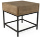 Zentique - Finneas Limed Grey Oak 25'' Wide Square End Table - ST1468 E272-2 - GreatFurnitureDeal