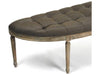 Zentique - Louis Aubergine Linen Accent Bench - W3 CFH208 E272 A008 - GreatFurnitureDeal