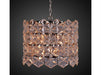 Zentique -  Chrome / Clear 6-light 19'' Wide Crystal Glass Pendant - ZD6408-6N - GreatFurnitureDeal