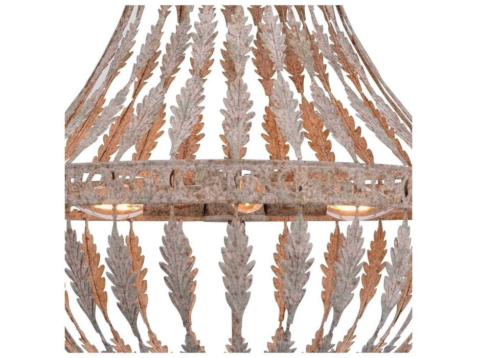 Zentique - Rustic Iron 4-light 18'' Wide Mini Chandelier - ZD6516-4GCG - GreatFurnitureDeal