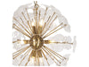 Zentique -  Petal Burst Gold 8-light 45'' Wide Glass Pendant - ZD7629-8BR - GreatFurnitureDeal