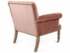 Zentique - Lorraine Rose Velvet Rolling Accent Chair - ZEN026 E272 V069 - GreatFurnitureDeal