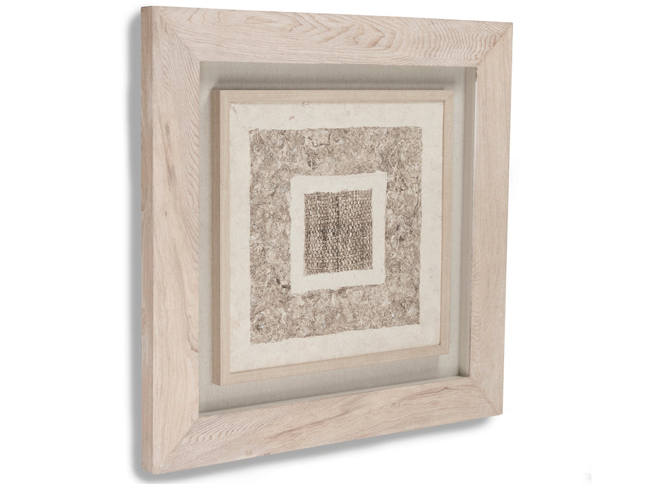 Zentique - Light Brown Abstract Paper Shadow Box - ZEN20728A - GreatFurnitureDeal