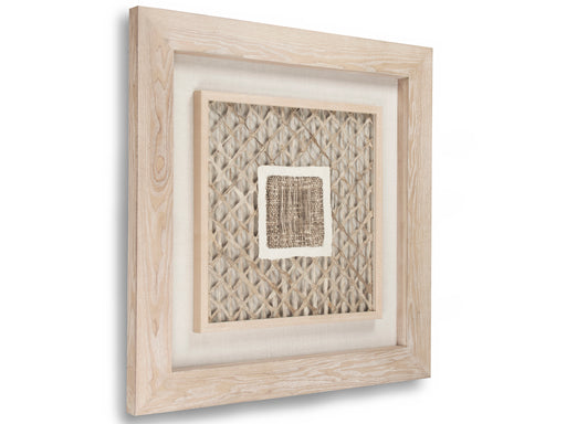 Zentique - Geometrical Square Abstract Paper Shadow Box - ZEN22076A - GreatFurnitureDeal