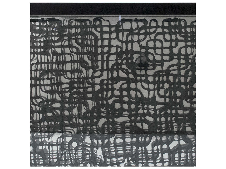 Zentique - Black 59'' Wide Intersecting Lines Abstract Paper Shadow Box -  ZEN22640B