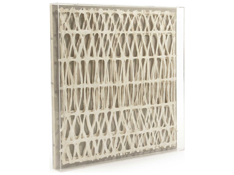Zentique - Geometrical Abstract Paper Shadow Box - ZEN30200A - GreatFurnitureDeal