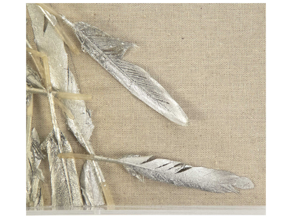 Zentique Abstract Feathers Shadow Box