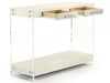Zentique - Parker Arctic White 47'' Wide Rectangular Console Table - ZF035 - GreatFurnitureDeal