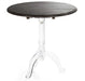 Zentique - Limed Charcoal / Clear 31'' Wide Round Pedestal Table - ZMA004 - GreatFurnitureDeal