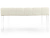 Zentique - Raylen Cream Cotton Ottoman - ZMA028 - GreatFurnitureDeal