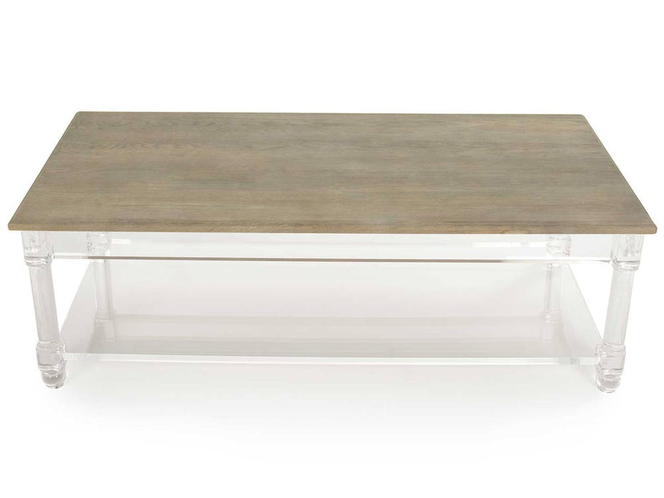 Zentique - Corbin Clear 55'' Wide Rectangular Coffee Table - ZMA033