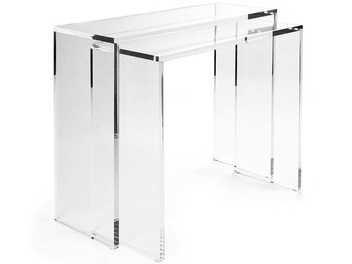 Zentique - Cleon Clear 36'' Wide Rectangular Console Table - ZF024 - GreatFurnitureDeal
