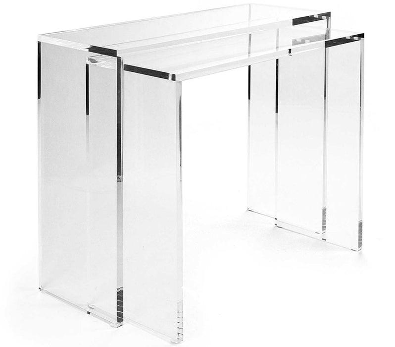 Zentique - Cleon Clear 40'' Wide Rectangular Console Table - ZF025 - GreatFurnitureDeal