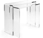 Zentique - Cleon Clear 40'' Wide Rectangular Console Table - ZF025 - GreatFurnitureDeal