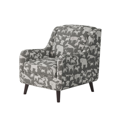 Southern Home Furnishings - Doggier Graphite Accent Chair in Grey - 240-C Doggier Graphite - GreatFurnitureDeal