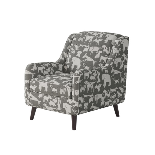 Southern Home Furnishings - Doggier Graphite Accent Chair in Grey - 240-C Doggier Graphite - GreatFurnitureDeal