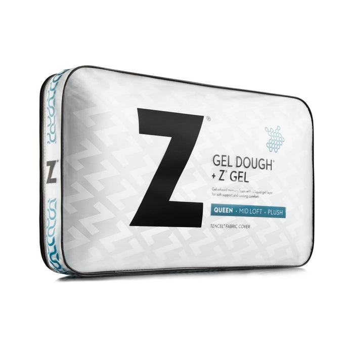 Malouf - Z Z-Gel Infused Dough with Z-Gel Packet Pillow, King High Loft Plush - ZZKKHPGL - GreatFurnitureDeal