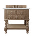 James Martin Furniture - Castilian 36" Single Vanity, Empire Gray, w/ 3 CM Ethereal Noctis Quartz Top - 160-V36-EG-3ENC - GreatFurnitureDeal