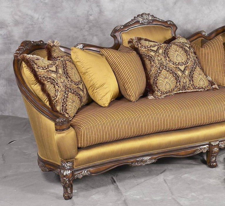Benetti's Italia - Milania Sofa in Bronze, Gold, Dark Walnut, Chenille - Milania S