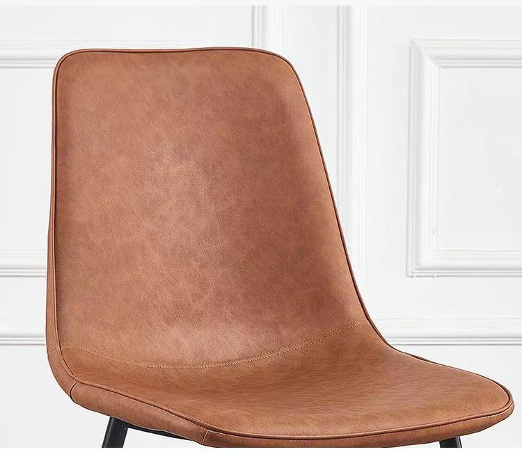 GFD Home - PJ--SEAT-- Dining chair, PU, Yellow - GreatFurnitureDeal