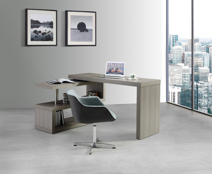 J&M Furniture - A33 Modern office Desk in Matte Grey - 17914-GR - GreatFurnitureDeal
