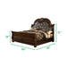 GFD Home - Roma 4 Pc Queen Bed Dark Walnut - GreatFurnitureDeal