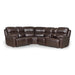 GFD Home - Timo Top Grain Leather Modular Power Sectional Sofa | Adjustable Headrest | Cross Stitching - GreatFurnitureDeal