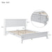 GFD Home - White Solid Wood 5 Pieces Full Bedroom Sets(bed+nightstand*2+chest+dresser）NEW - GreatFurnitureDeal