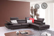 J&M Furniture - A761 Slate Coffee Italian Leather RAF Sectional - 1785522-RHFC