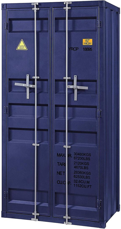 Acme Furniture - Cargo Wardrobe (Double Door) in Blue - 37909 - GreatFurnitureDeal