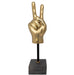 NOIR Furniture - Peace Sign on Stand, Brass - AB-1SBR