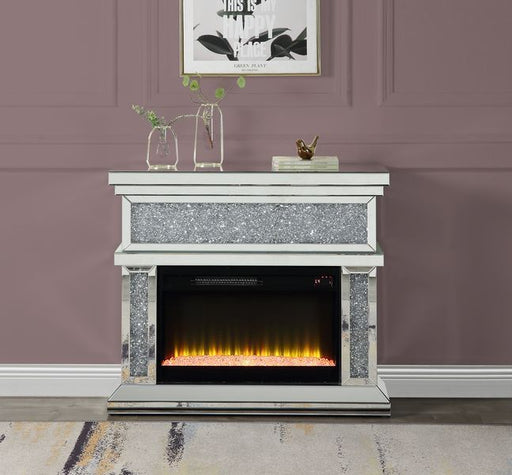 Acme Furniture - Noralie Fireplace in Faux Diamonds - AC00511 - GreatFurnitureDeal