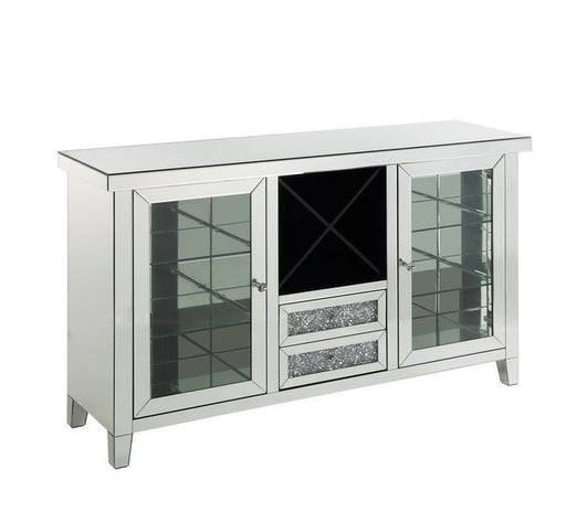 Acme Furniture - Noralie Wine Cabinet in Faux Diamonds - AC00525 - GreatFurnitureDeal