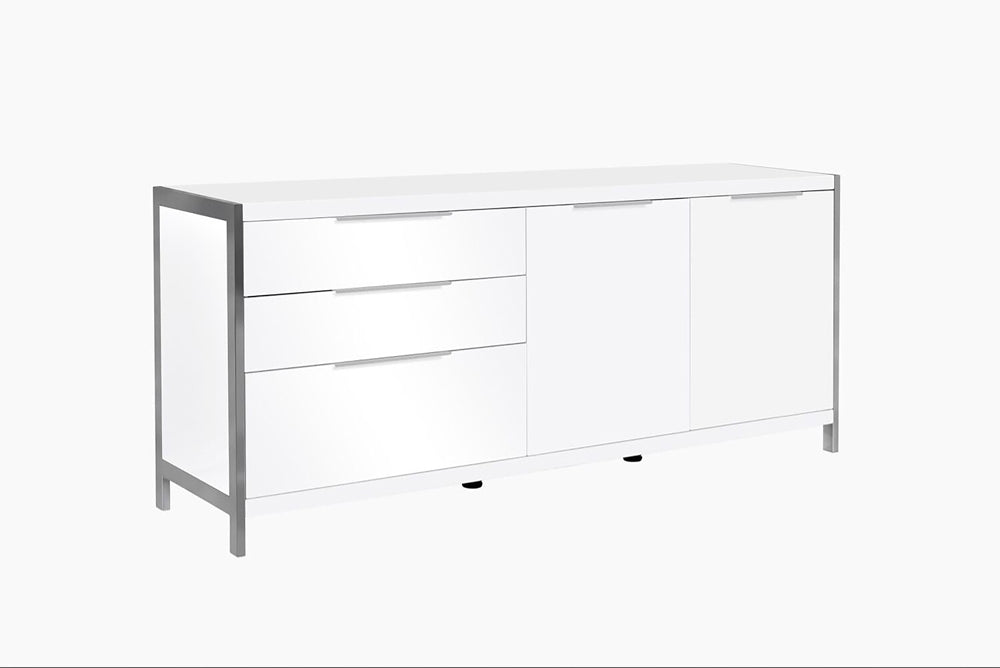 Mariano Furniture - AC10 Cabinet in White Lacquer - BMAC10 - GreatFurnitureDeal