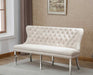 Mariano Furniture - AC212 Bench in Cream - BQ-AC212 - GreatFurnitureDeal