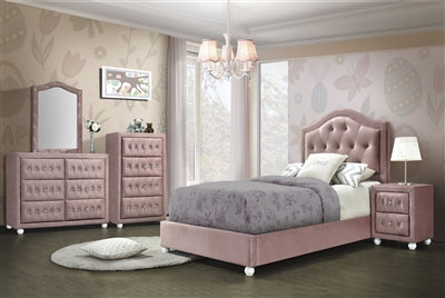 Acme Furniture - Reggie 5 Piece Twin Bedroom Set in Pink - 30820T-5SET - GreatFurnitureDeal