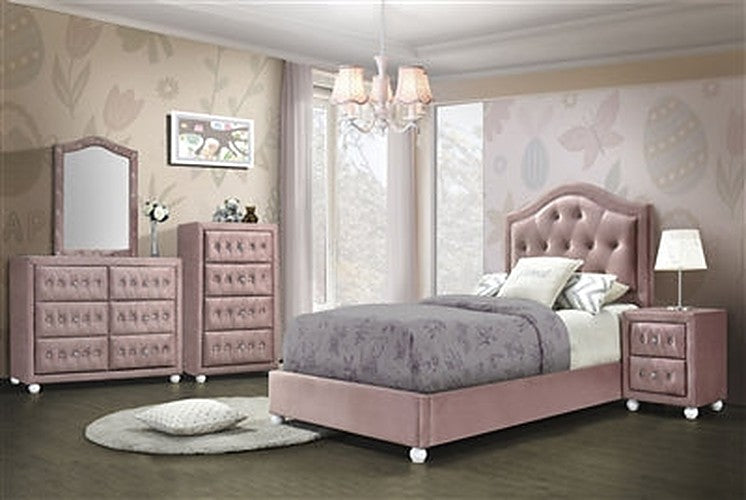 Acme Furniture - Reggie 5 Piece Twin Bedroom Set in Pink - 30820T-5SET - GreatFurnitureDeal