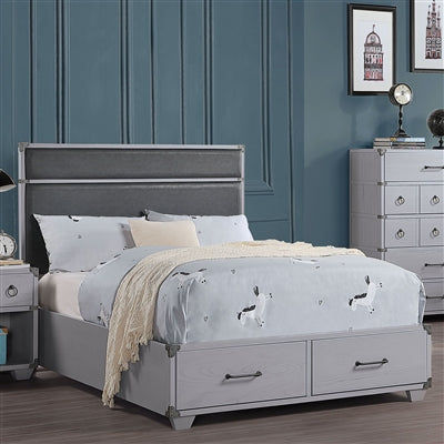 Acme Furniture - Orchest Full Bed w-Storage in Gray - 36135F - GreatFurnitureDeal