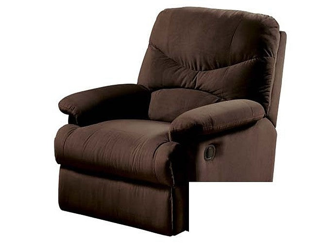 ACME Furniture - Arcadia Chocolate Microfiber Glider Recliner - 00635 - GreatFurnitureDeal