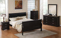 Acme Furniture - Louis Philippe III Black Finish KD 5 Piece King Bedroom Set - 19497EK-5Set - GreatFurnitureDeal
