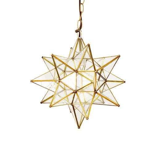 Worlds Away - 15" MD Clear Star Chandelier - ACS111BR - GreatFurnitureDeal