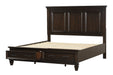 GFD Home - Hamilton King 6 PC Storage Bedroom Set in Dark Walnut made with Engineered Wood - GreatFurnitureDeal