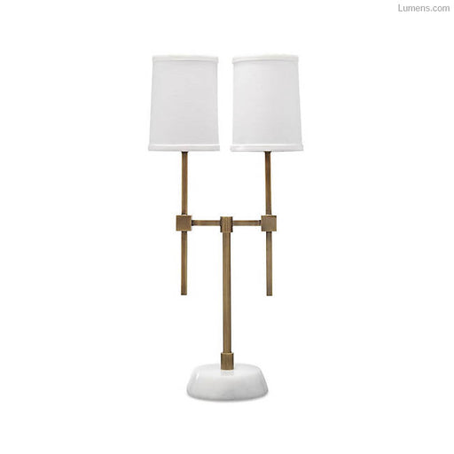 Jamie Young Company - Minerva Twin Shade Console Lamp - 9MINE-TLAB - GreatFurnitureDeal