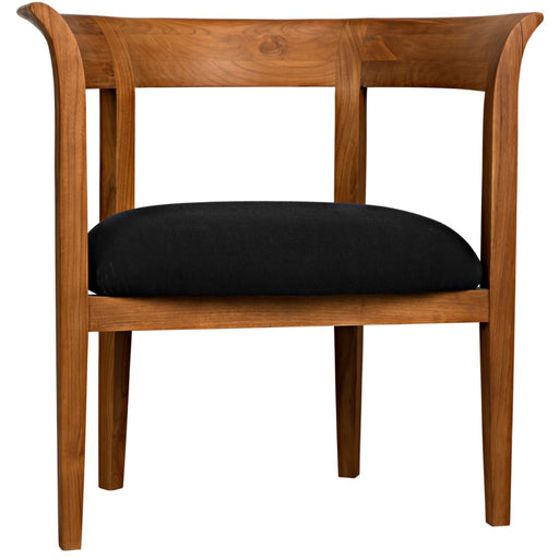NOIR Furniture - Webster Club Chair, Teak - AE-104T - GreatFurnitureDeal