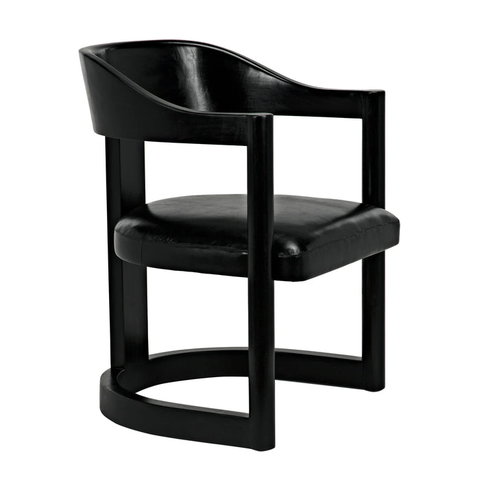 Noir Furniture - Mccormick Chair, Charcoal Black - AE-211CHB